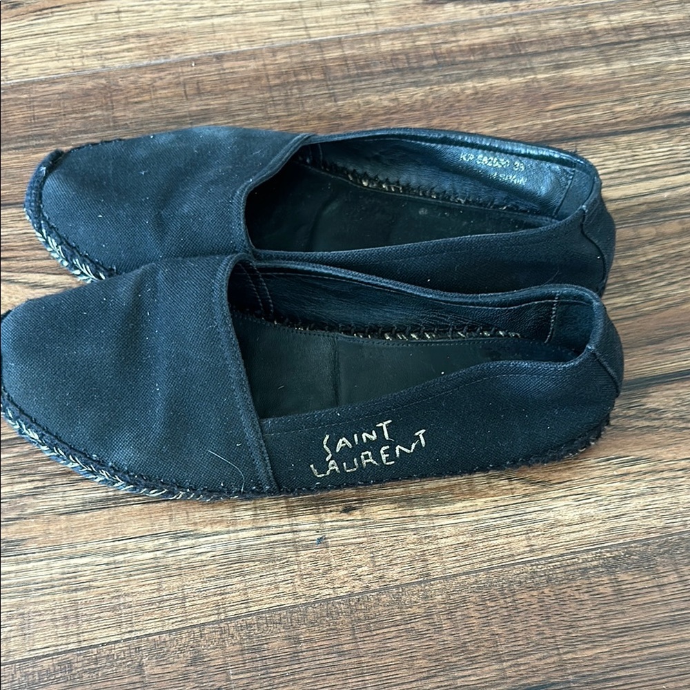 Saint Laurent Classic Black Canvas Espadrilles